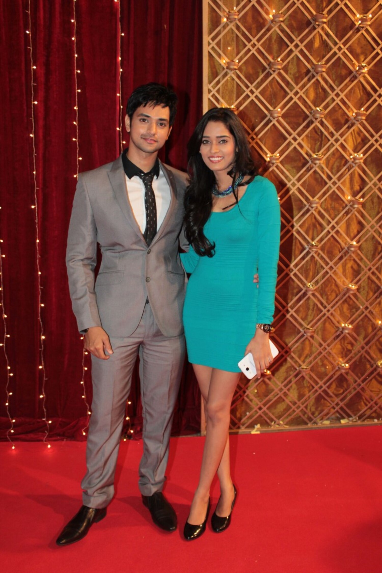 Shakti Arora and Neha Saxena at the Indian Television Academy Awards