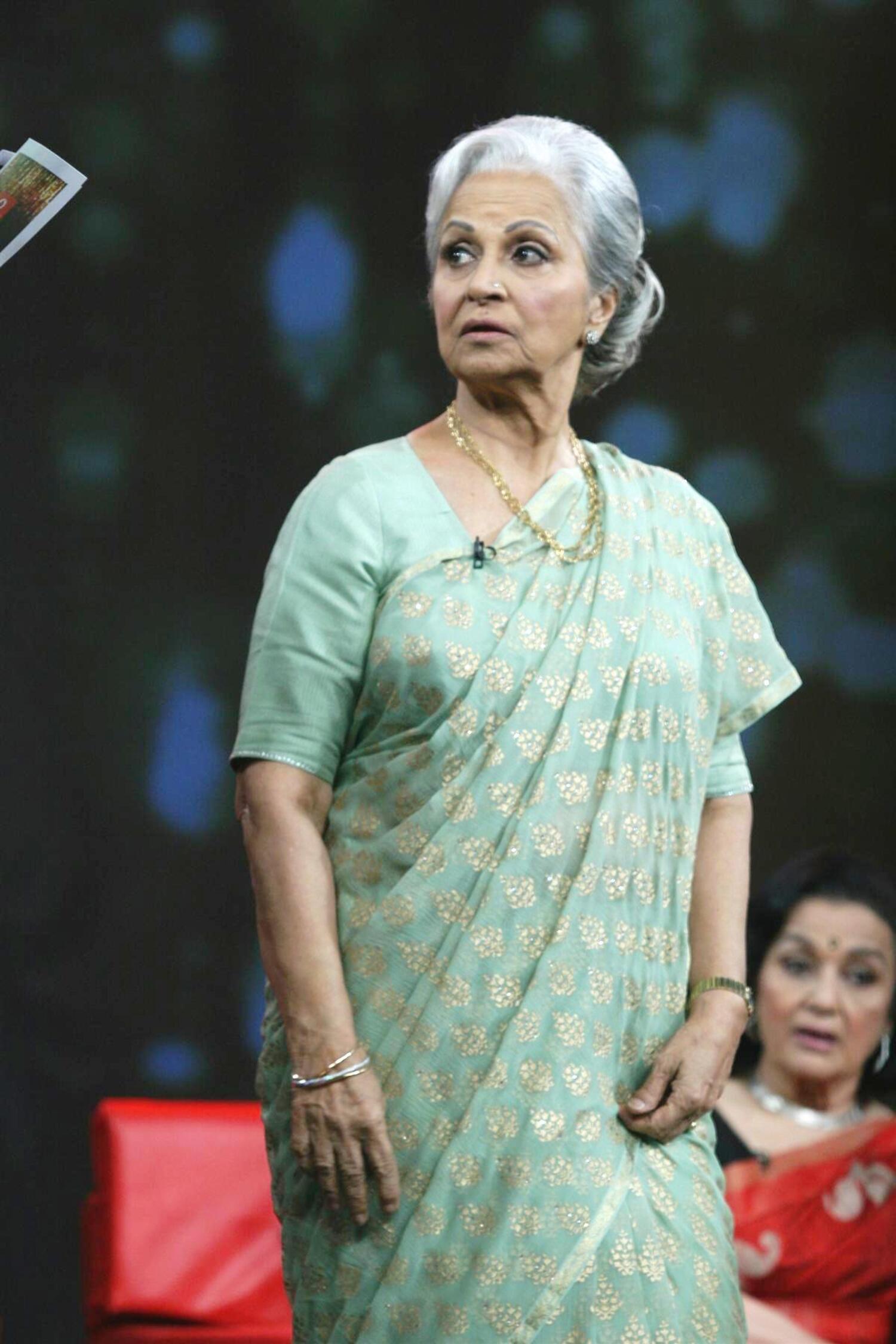 Veteran Actress Waheeda Rehman At The Shooting Her Special Episode For Issi Ka Naam Zindagi Show