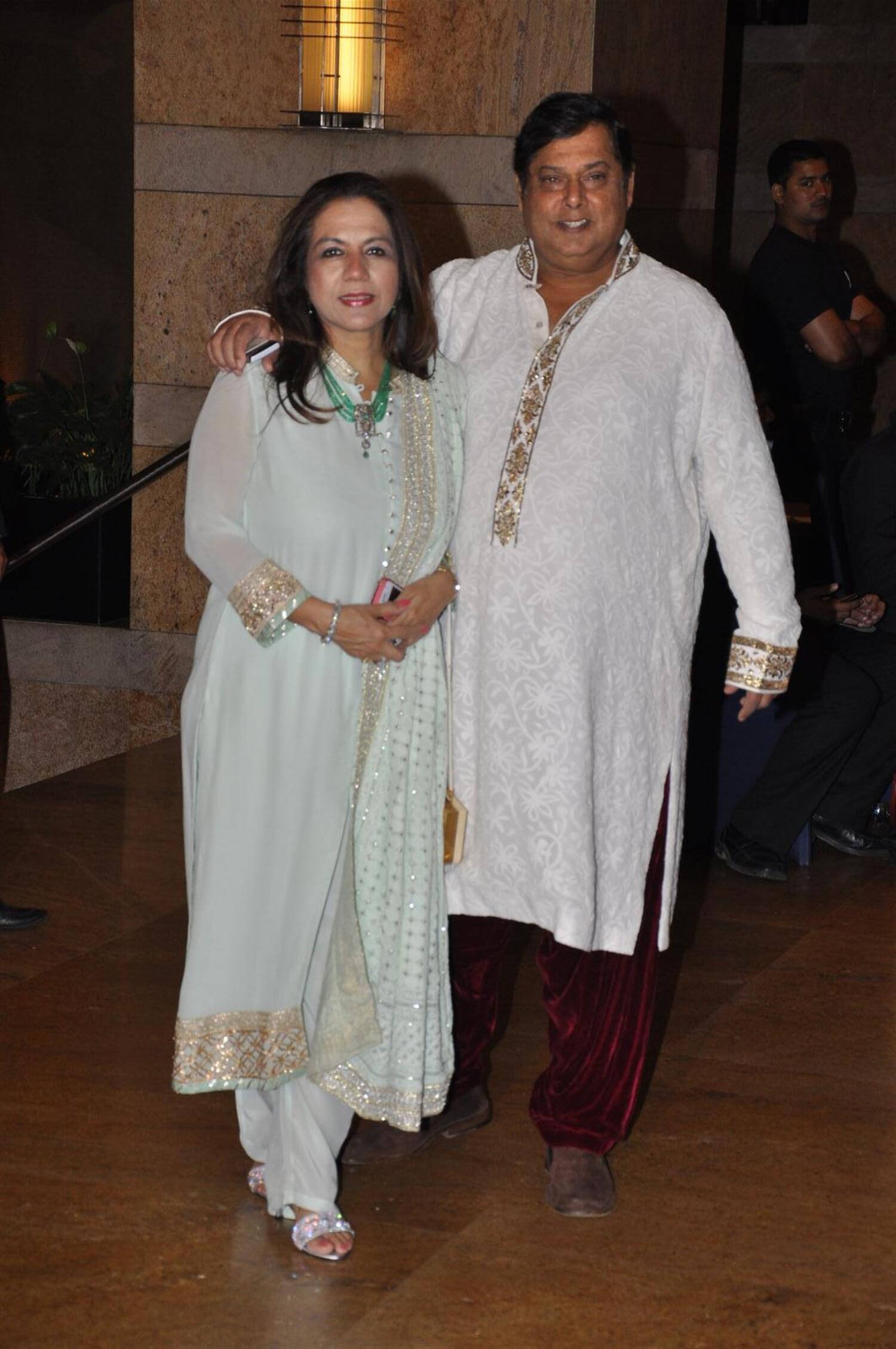 David Dhawan with wife Lali at Wedding Sangeet Ceremony of Dheeraj