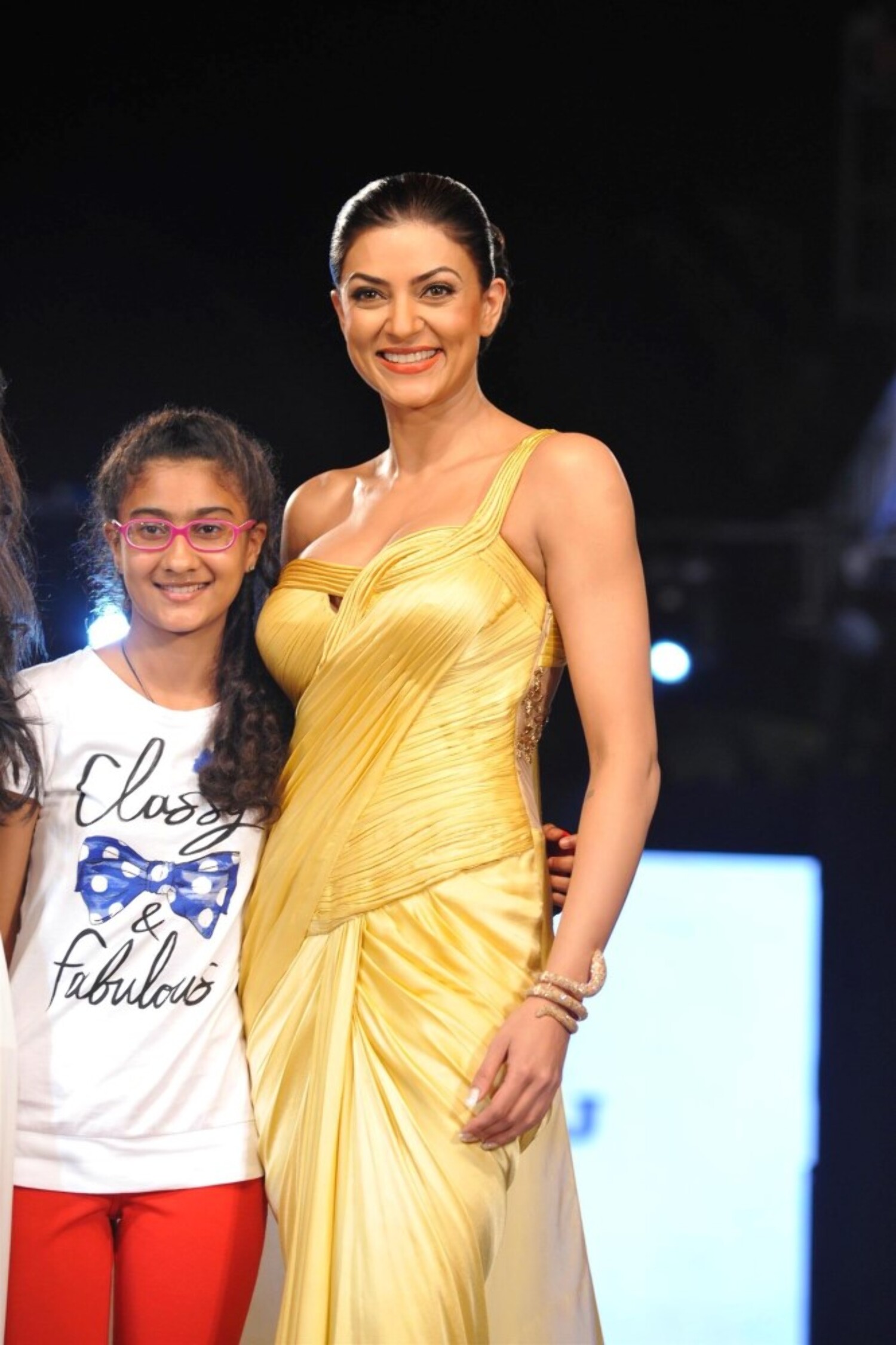 Sushmita Sen With Daughter Renee Walking The Ramp At The 5th Edition Of Charity Fashion Show By 