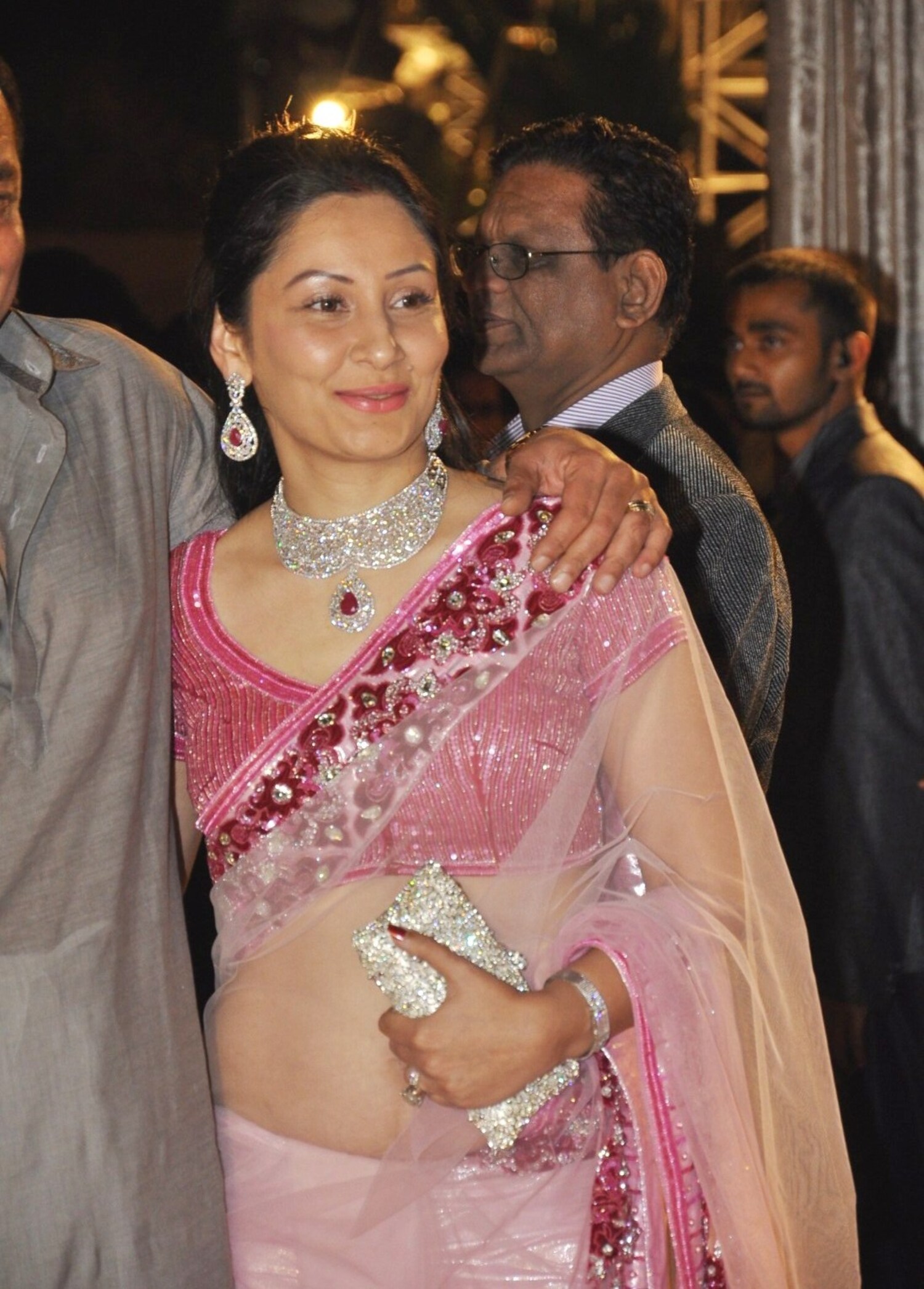 Sanjay Dutt s wife Manyata Dutt at the wedding reception of Dheeraj