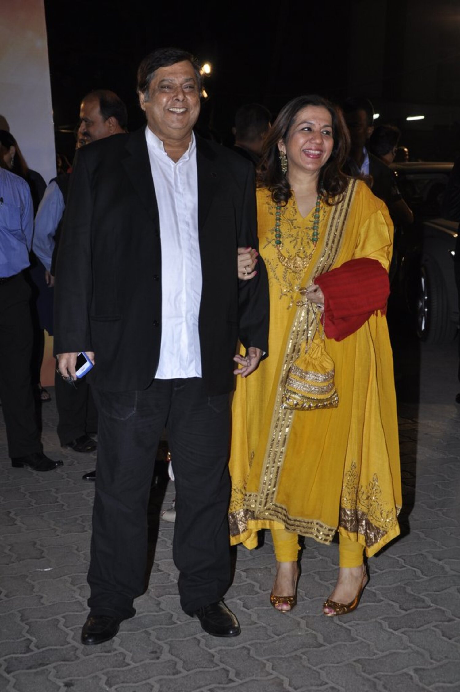 Filmmaker David Dhawan with wife Lali Dhawan at the 58th IDEA FILMFARE