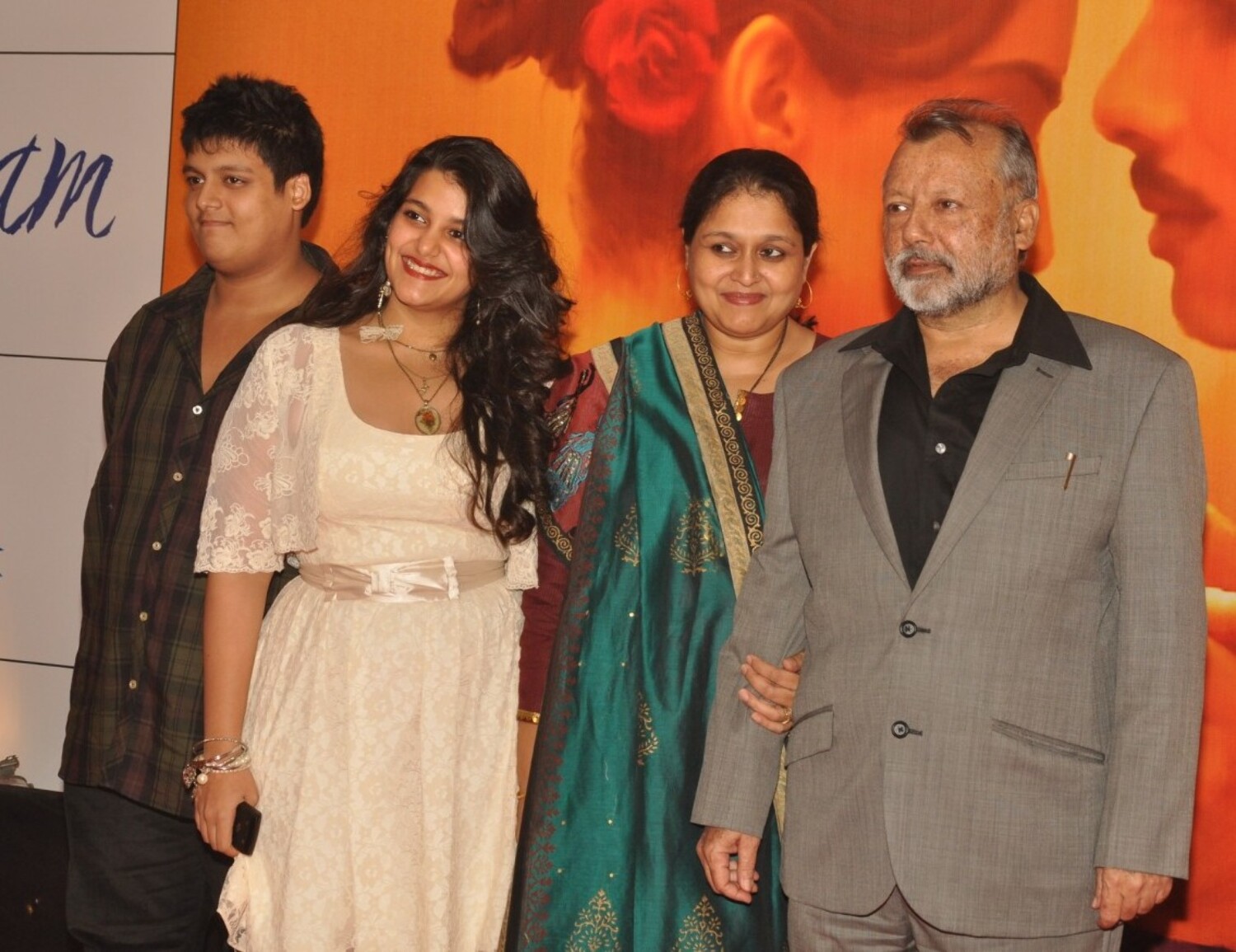 Pankaj Kapur with wife Supriya Pathak son Ruhaan daughter Sannah ... pic