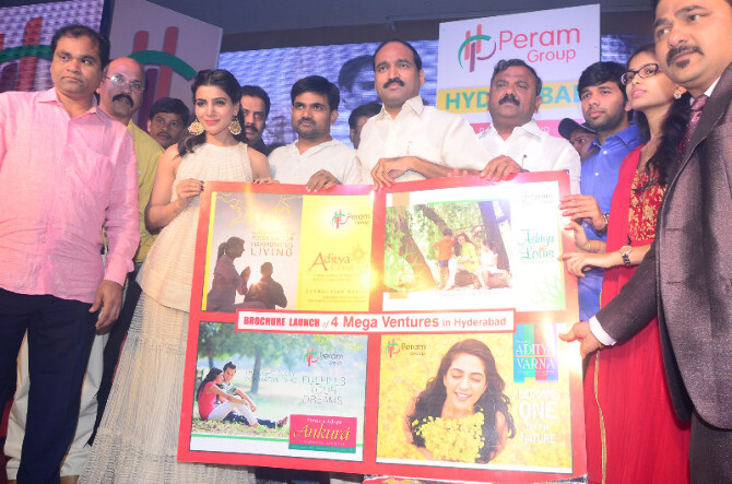 actress samantha launches peram group mega ventures brochure-photo2