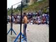 beach workout performance