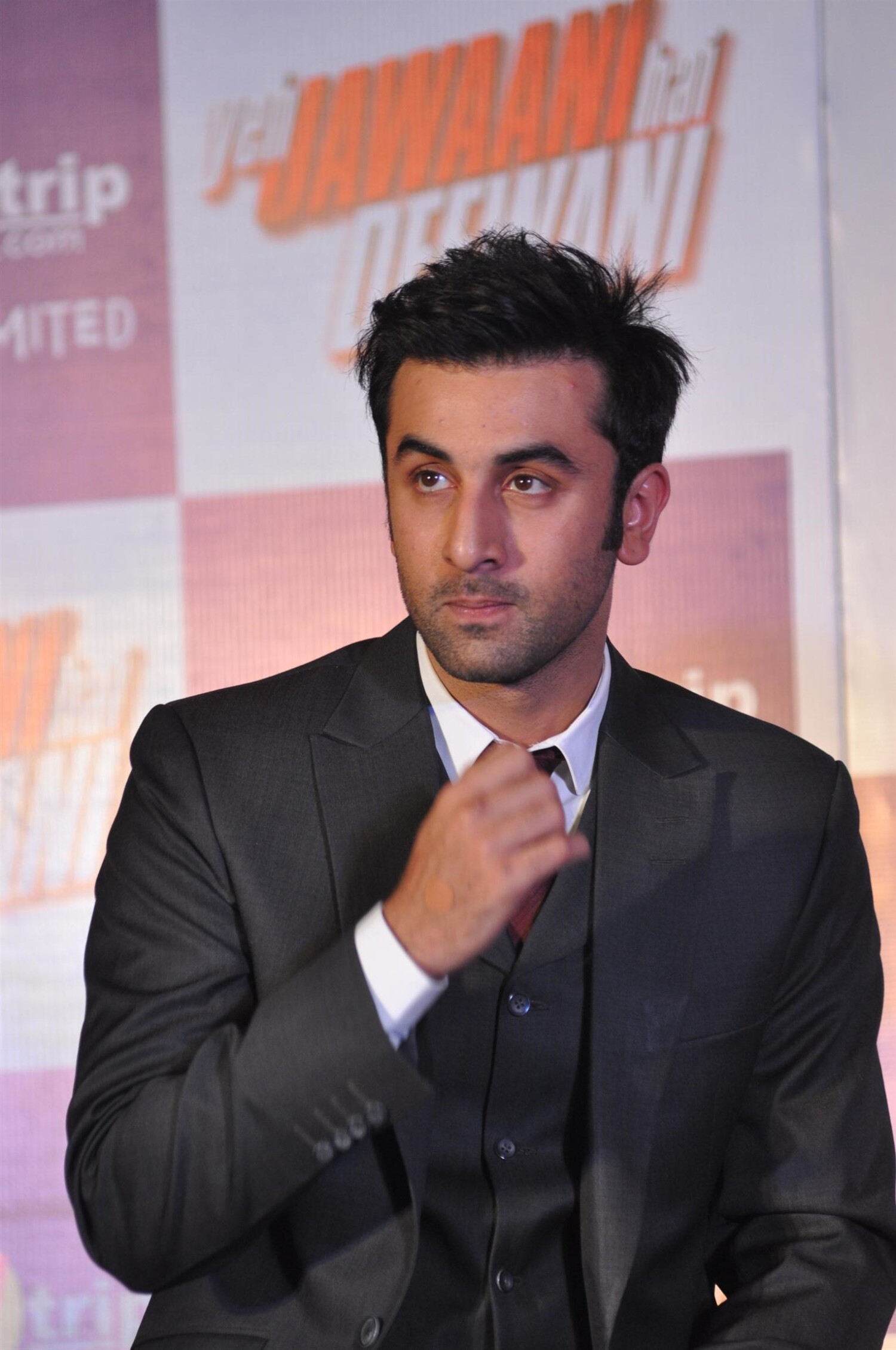 Ranbir Kapoor at makemytrip tie announcement with his film Yeh Jawaani ...