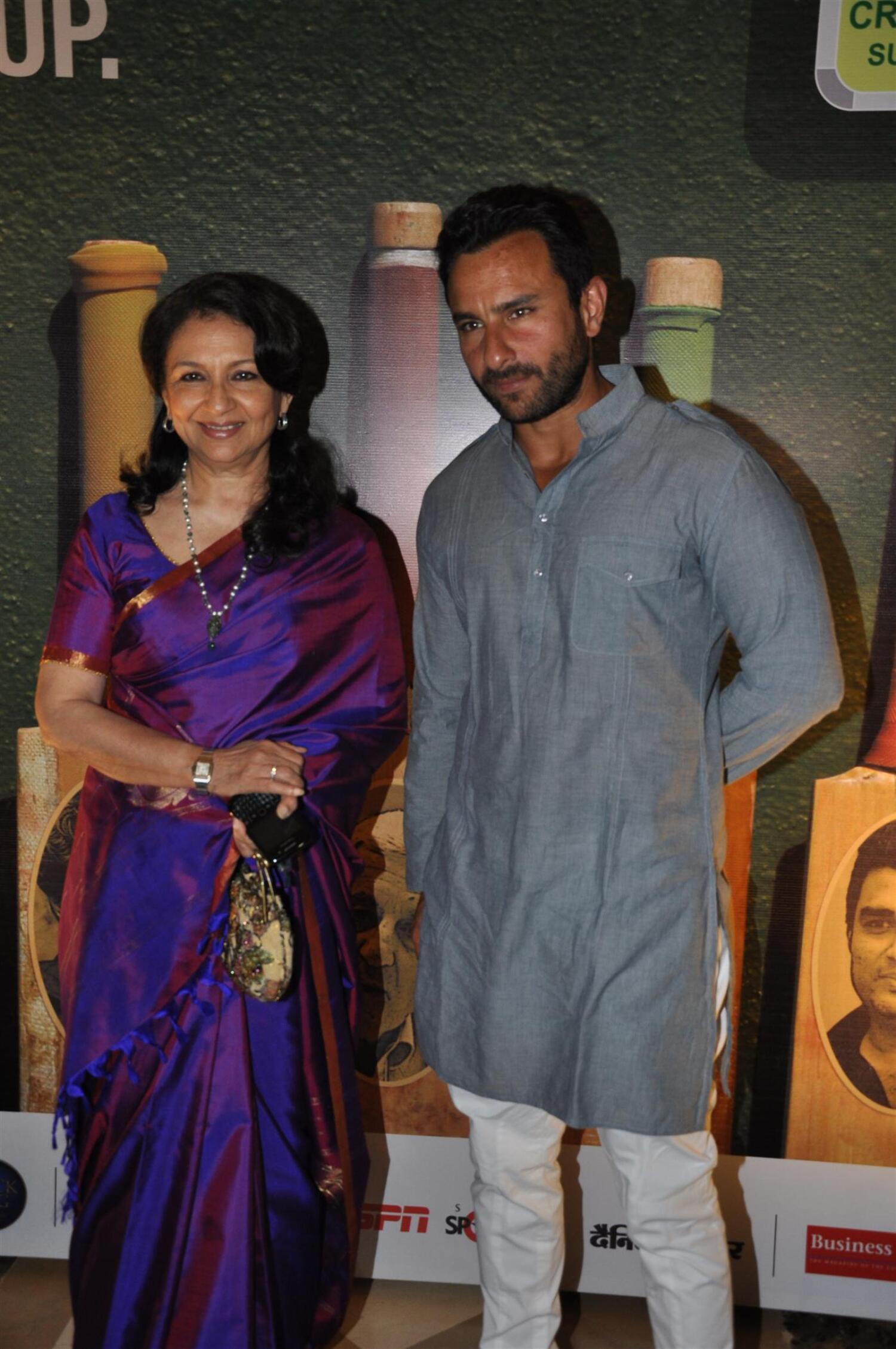 Saif Ali Khan with mother Sharmila Tagore at 2nd edition of Raj Singh ...