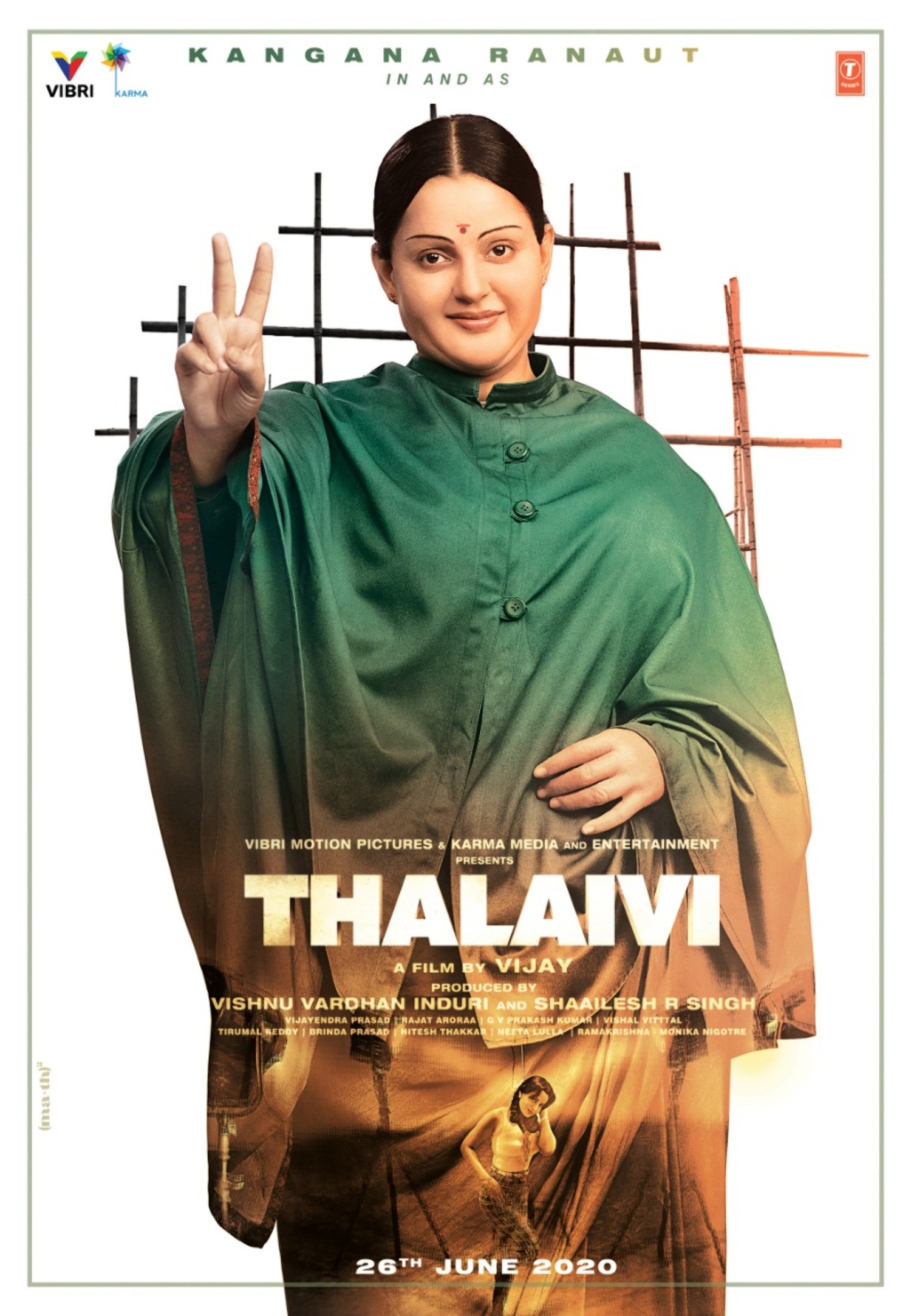 First look poster Kangana Ranaut in Jayalalitha biopic titled Thalaivi ...