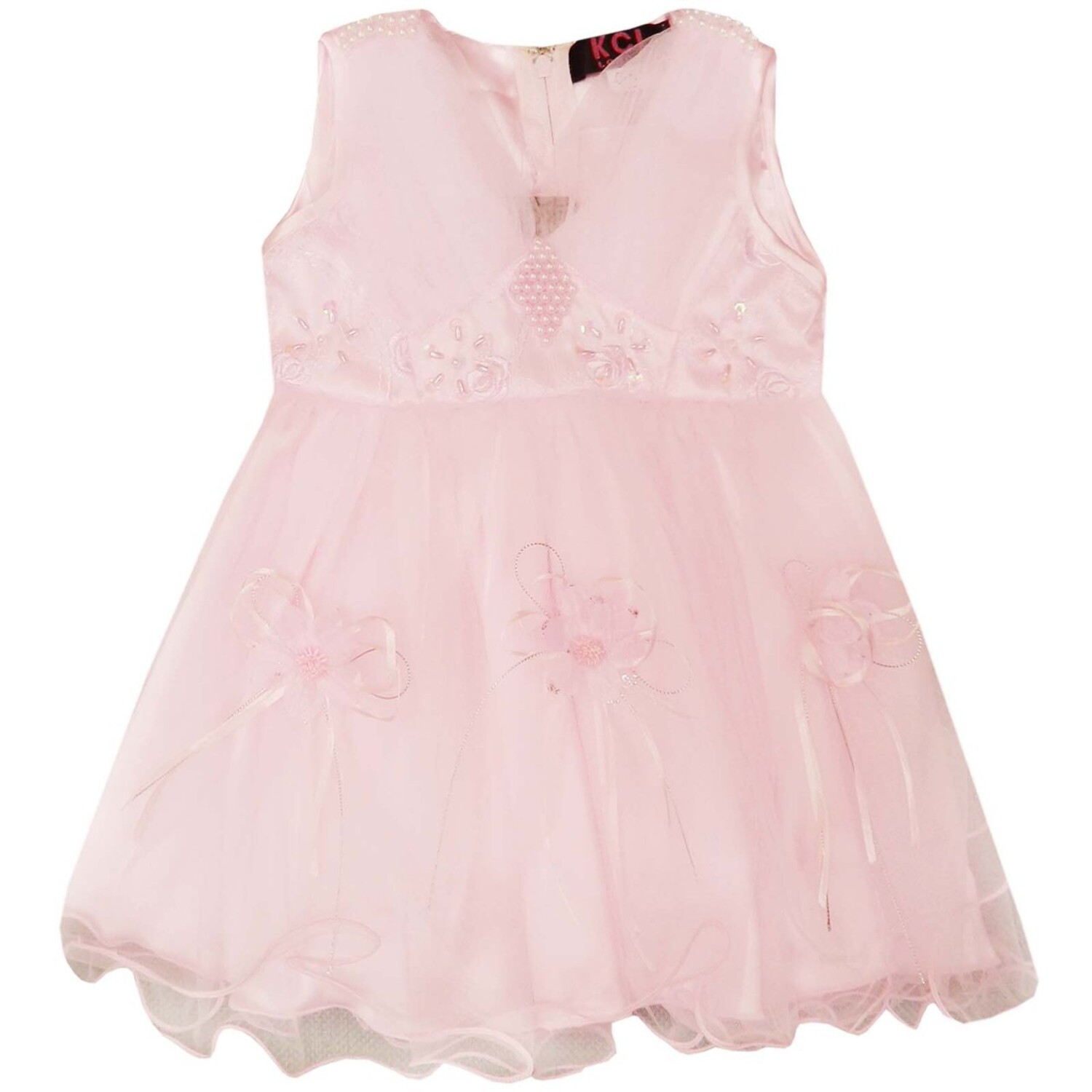 Kcl Diamond Bead Sheer Girls Occasion Dress Pink 0 24 Months : yellow ...