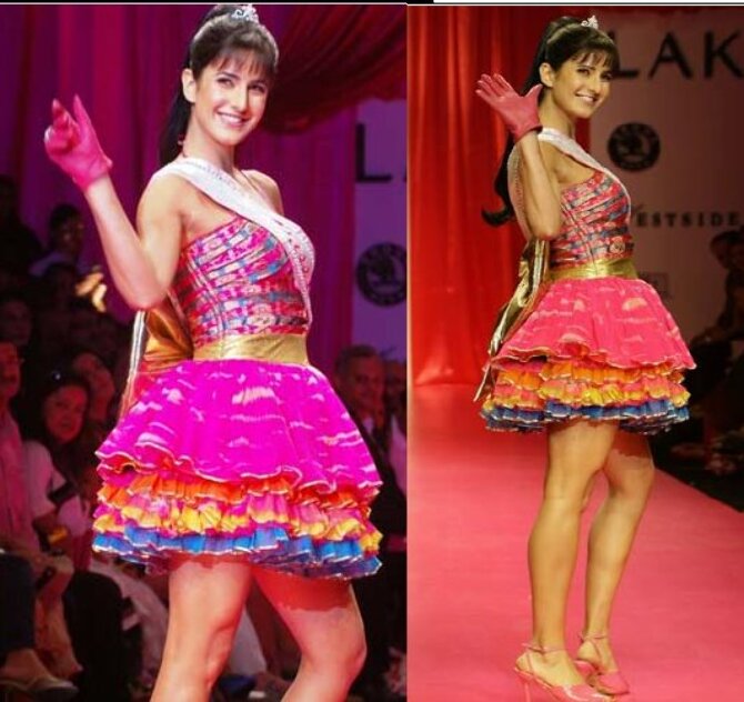 katrina in barbie dress